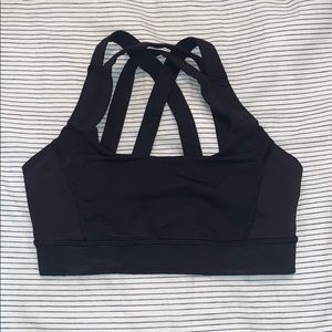 Lululemon Black Criss Cross Sports Bra